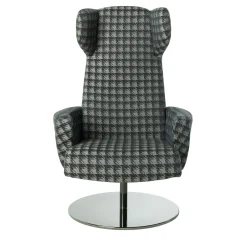 Poltrona Girevole JFK in Pied de Poule Grigio*Gianfranco Ferré Home Hot