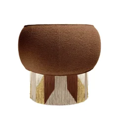 Poltrona girevole Pirouette Clu Brown di Lorenza Bozzoli*Lorenza Bozzoli Couture Best