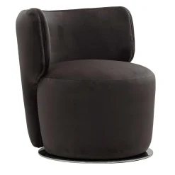 Poltrona girevole Sierra nera*Living Couture Best