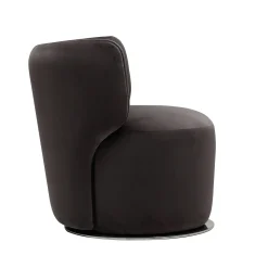 Poltrona girevole Sierra nera*Living Couture Best