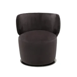 Poltrona girevole Sierra nera*Living Couture Best