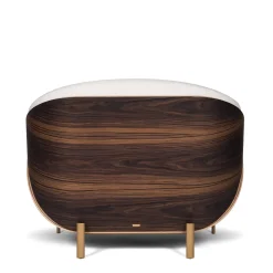 Poltrona Haimà in bouclé bianco*FROMM. New