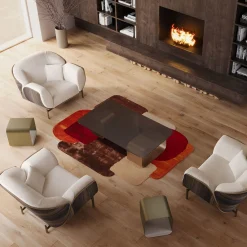 Poltrona Haimà in bouclé bianco*FROMM. New