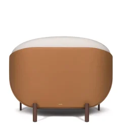 Poltrona Haima' piccola con scocca in similpelle*FROMM. Hot