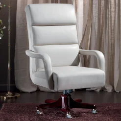 Poltrona in pelle bianca*Marzorati Clearance