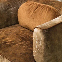 Poltrona in Velluto Marrone Lobby*Chiara Provasi Outlet