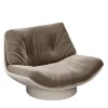 Poltrona Lounge Lalea nabuk color pigna e pelle di agnello GR di Artefatto Design Studio*Secolo Discount