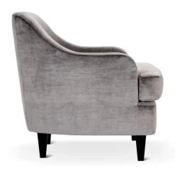 Poltrona Lounge Nor Grigia con Gambe in Legno*Domingo Salotti Discount