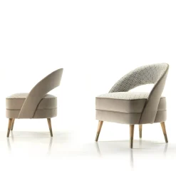 Poltrona Olimpia Geometric-Pattern Taupe*Morello Gianpaolo Hot