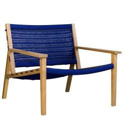 Poltrona regolare blu cobalto*Impagliando Online