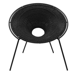 Poltrona Silene Nera di AngelettiRuzza*Bottega Intreccio New