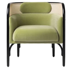 Poltrona Targa Petit in velluto verde di GamFratesi*Gebrüder Thonet Vienna GmbH (GTV) – Wiener GTV Design Outlet