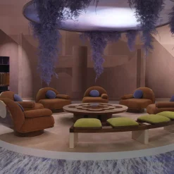 Poltrona Thumb Asymmetrical Rust di Lorenza Bozzoli*Fratelli Boffi Best