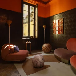 Poltrona Thumb Asymmetrical Rust di Lorenza Bozzoli*Fratelli Boffi Best