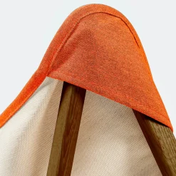 Poltrona Tripolina in crema e rosso terracotta*Telami Discount