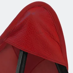 Poltrona Tripolina in pelle rossa*Telami Online