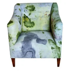 Poltrona Verde e Grigia Collezione Bisanzio*ROU Materiaal Clearance