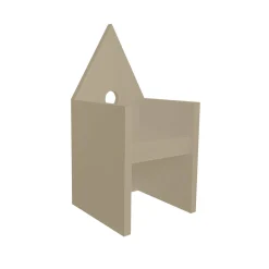 Poltrona Vescovina Greige di Lanfranco Benvenuti*Meccani Design