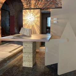 Poltrona Vescovina Greige di Lanfranco Benvenuti*Meccani Design