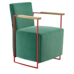Poltroncina Gotham Small in velluto verde*Epònimo Clearance