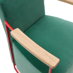 Poltroncina Gotham Small in velluto verde*Epònimo Clearance