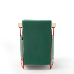 Poltroncina Gotham Small in velluto verde*Epònimo Clearance