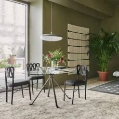 Ponti 969 Sedia in pelle nera di Gio Ponti*BBB Italia