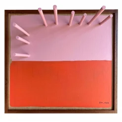 Porta Borse A Rosa e Corallo in legno di Pietro Meccani*Meccani Design Outlet