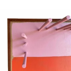 Porta Borse A Rosa e Corallo in legno di Pietro Meccani*Meccani Design Outlet