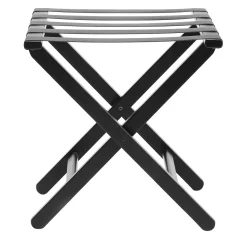 Portabagagli In Legno Nero E Pelle #2*Montina Online