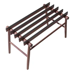 Portabagagli in noce Lodi di Giulio Iacchetti*Internoitaliano