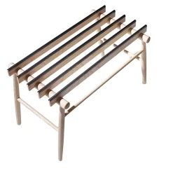 Portabagagli Lodi in frassino naturale di Giulio Iacchetti*Internoitaliano New