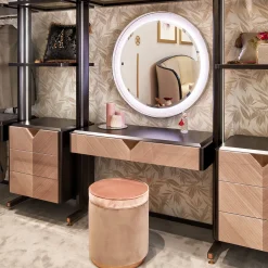 Pouf Alice con base in rame*Cafedesart Best