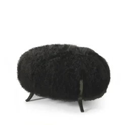 Pouf Bague Mongolia nero di Carlo Rampazzi*Sergio Villa Online