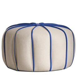 Pouf basso Marrakech Beige/Bluette di Enrico Cesana*My Home Outlet