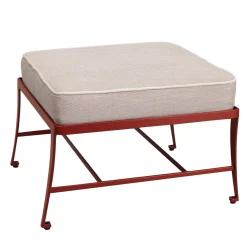 Pouf battuto Zig Zag in acciaio inox*Officina Ciani Best