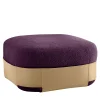 Pouf Bouclé Viola SUMO con Tasca in Cuoio*Morica Design Sale