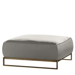 Pouf Casilda bianco con cornice dorata*Talenti Hot