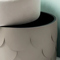 Pouf Charleston in pelle*Rudi Hot