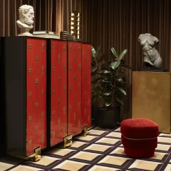 Pouf Chemise rosso di Studio Li-Do*My Home Outlet