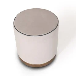 Pouf cilindrico Agostina bianco*Mantellassi 1926 Sale