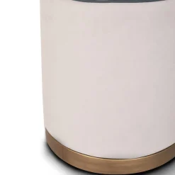 Pouf cilindrico Agostina bianco*Mantellassi 1926 Sale