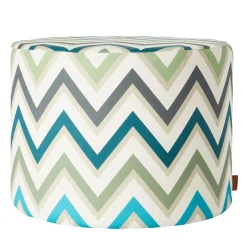 Pouf Cilindrico da Esterno Watamu in Toni Verdi*Missoni Home Collection Hot