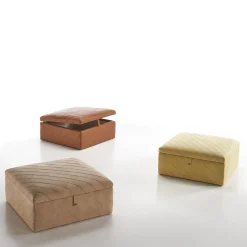 Pouf contenitore Dauphin Beige*Bedding Atelier New