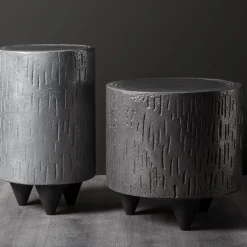 Pouf e tavolino grigio*BAU Design