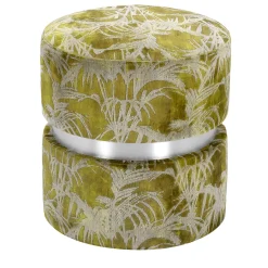 Pouf floreale verde Tara*Domingo Salotti Online