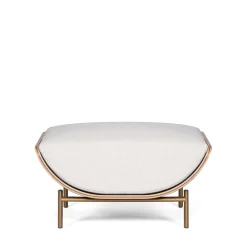 Pouf Haima' in bouclé bianco*FROMM. Discount