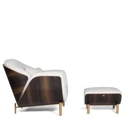 Pouf Haima' in bouclé bianco*FROMM. Discount