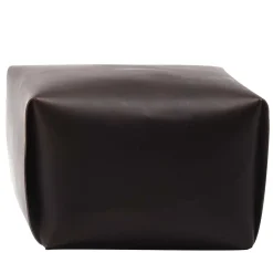 Pouf in pelle marrone scuro Big Bao di Viola Tonucci*Tonucci Collection Discount