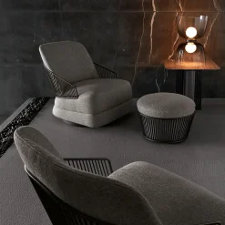 Pouf in tessuto di Castello Lagravise Studio*Giorgio Collection New